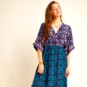 Anthropologie Lisette Shimmer Maxi dress XXSP